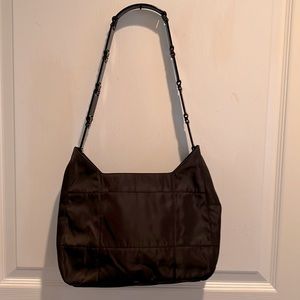 Vintage Prada nylon shoulder bag- chocolate brown